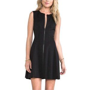 THEORY Bonbi Front-Zip Flared Dress